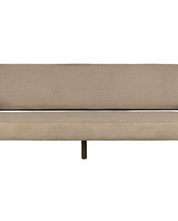 Beige Dutchbone Preston Fløjlsofa – Retro Elegance Udsalg