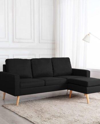 Elegant 3-Personers Sofa med Fodskammel – Udsalg!