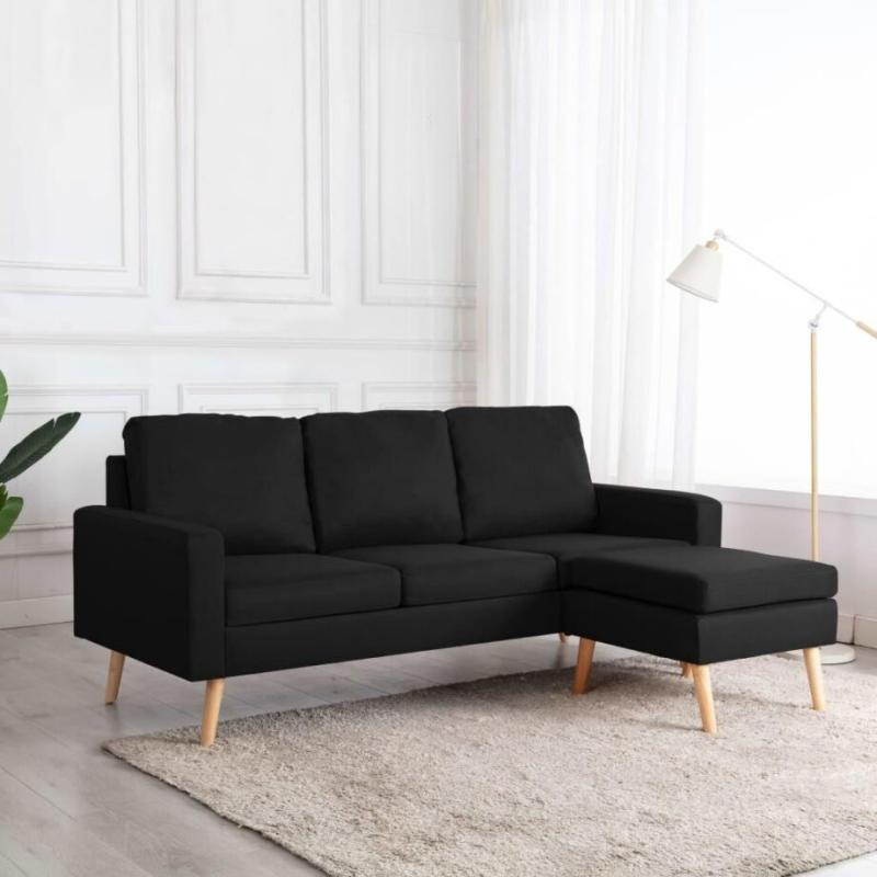 Elegant 3-Personers Sofa med Fodskammel – Fantastisk Tilbud!