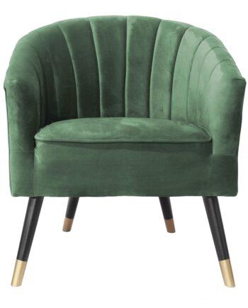 Grøn Velour Lænestol Royal – Elegance og Komfort til Dit Hjem