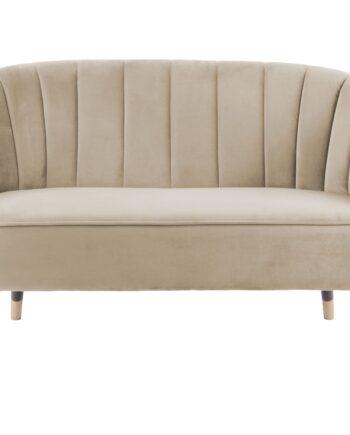 Elegant Royal 2-Personers Sofa i Sandfarve – Luksustilbud!