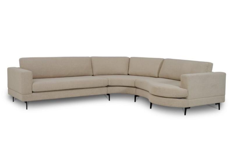 Doha Hjørnesofa med Rund Chaiselong – Elegant Indretning