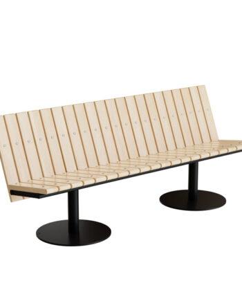 Elegant Sort Cirkum Sofa med Birk Understel til Dit Hjem