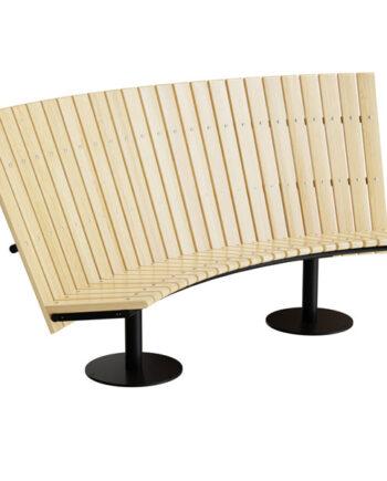 Elegant Sort Cirkum Sofa med Buet Design – Black Friday Tilbud!