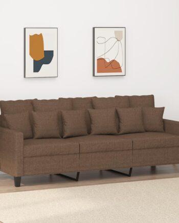 Elegant 3-Personers Sofa i Brun – Stilfuld Komfort til Dit Hjem