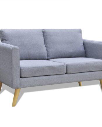 Stilfuld lysegrå 2-personers sofa – Fantastisk tilbud!