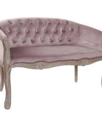 Elegant Lyserød Sofa med Træben - Stilfuld Indretning