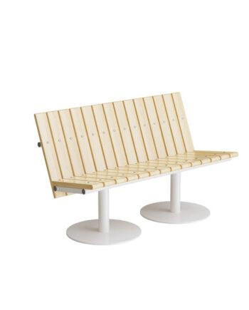 Elegant Hvid Cirkum Sofa med Høj Ryg til Stuen!