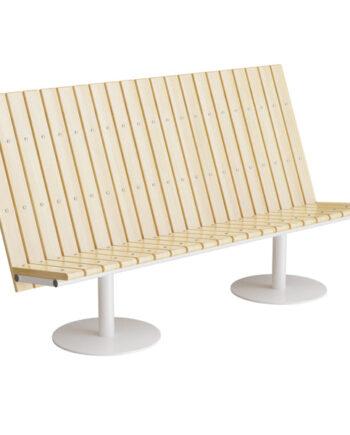Elegant Hvid Sofa med Høj Ryg – Indretning Tilbud!