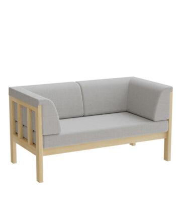 Elegant 3-personers sofa i lys grå – Stilfuld komfort!