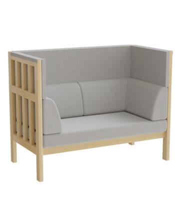Elegant 3-personers sofa i lys grå – Stilfuld komfort!