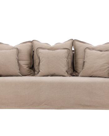 Elegant Oskarshamn 3-personers sofa i beige og brun