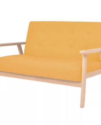 Stilfuld Gul 3-Personers Sofa til Dit Hjem – Tilbud!