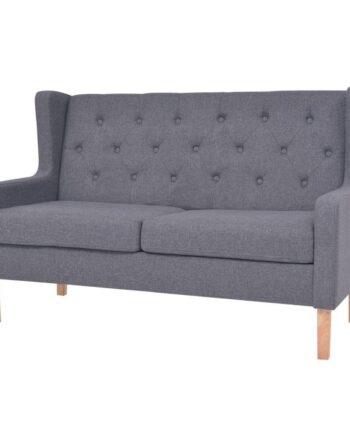Komfortabel grå stofsofa – perfekt til afslapning derhjemme!