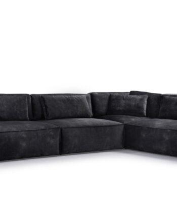 Elegant Velour Hjørnesofa – Stilfuld Komfort til Dit Hjem!