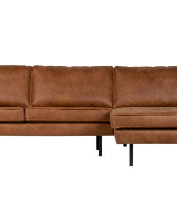 Cognac BePureHome Rodeo Sofa med Chaiselong til Stuen