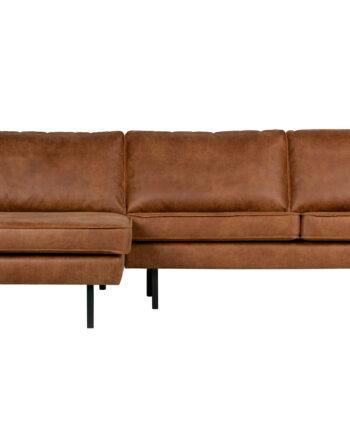 Cognac Bepurehome Rodeo Sofa med Venstre Chaiselong