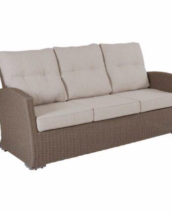 Elegant Havesofa i Naturfarve - Perfekt til Terrassen!