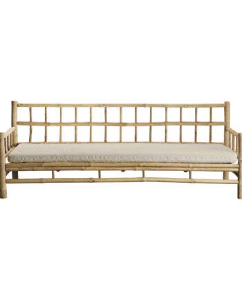 Elegant Bambus Sofa med Sand Hynde – Stilfuld Komfort