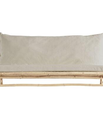 Elegant Bambus Lounge Sofa med Sand Hynde til Hjemmet