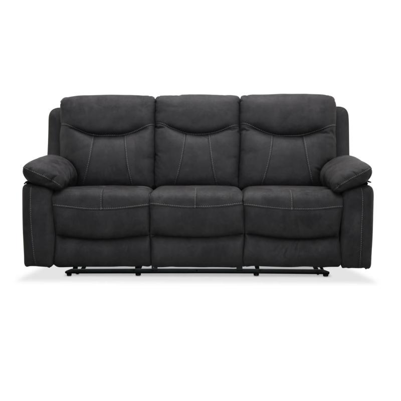 Grå Boston Recliner Biografsofa – Perfekt til Filmhygge!