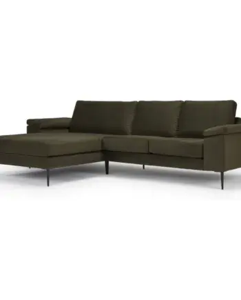 Elegant Grøn Chaiselong Sofa – Stilfuld Komfort til Dit Hjem