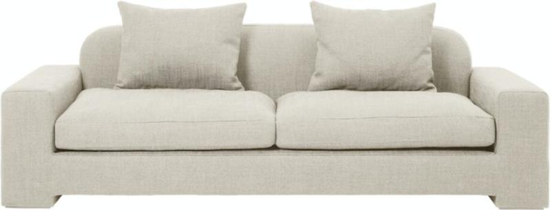 Elegant sandfarvet sofa – Stil og komfort til dit hjem