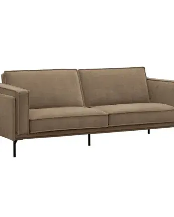 Milano 3-personers brun sofa – Nordisk designtilbud!