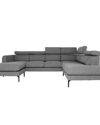Helsinge U-Sofa i Mørkegrå – Stilfuld Komfort til Dit Hjem