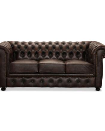 Brun Chesterfield Sofa fra Haga – Uovertruffen Tilbud!