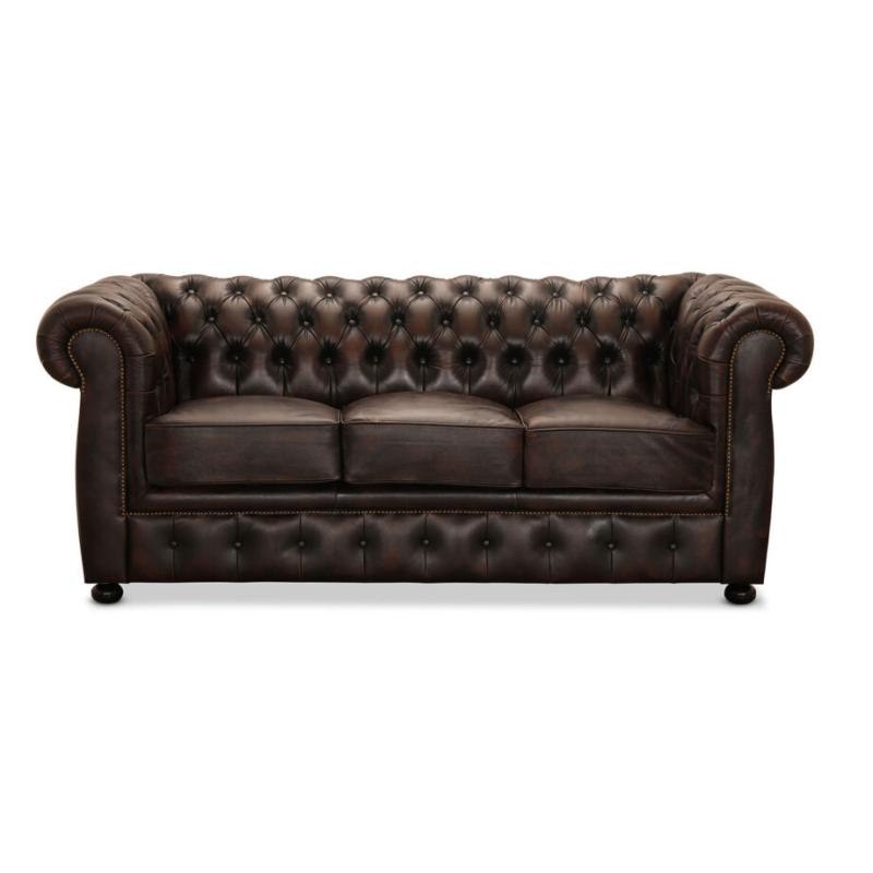 Brun Chesterfield Sofa fra Haga – Fantastisk Tilbud!
