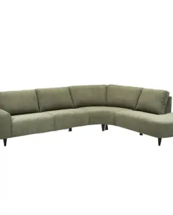 Elegant Grøn Højrevendt Sofa – Nordisk Design til Stuen