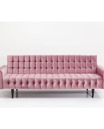 Elegant Rosa Velvet Sofa til 3 - Luksustilbud!