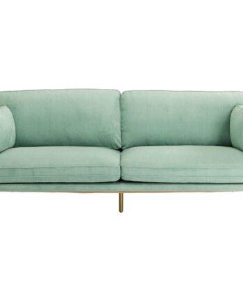 Kare Design Shirly Mint Fløjlsofa med Messingben - Elegant Design