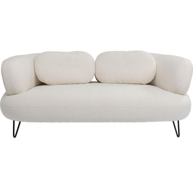 Elegant Hvid 2-Personers Sofa – Stilfuld Komfort til Dit Hjem