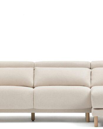 Højrevendt Råhvid Chaiselong Sofa fra Kave Home – Tilbud!