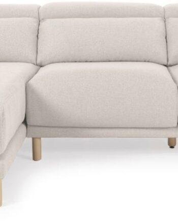 Elegant Hvid Venstrevendt Chaiselong Sofa til Stuen