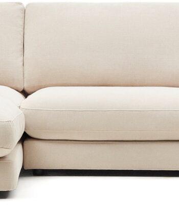 Elegant Venstrevendt Beige Chaiselong Sofa til Hjemmet