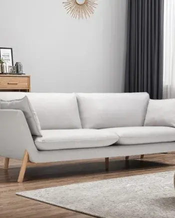Elegant 2-Personers Sofa i Lysegrå - Skandinavisk Design
