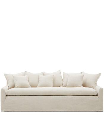 Beige Zenira Sofa med Aftageligt Betræk – Elegant Komfort