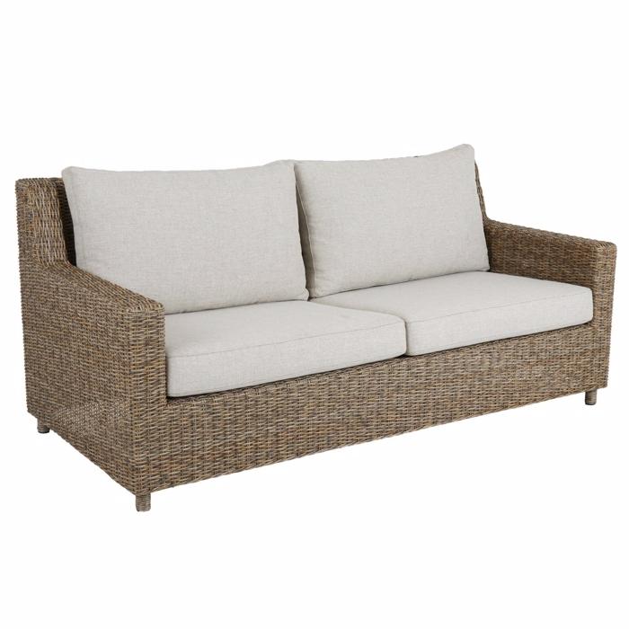 Elegant Sandkorn Sofa – Perfekt til Dit Uderum
