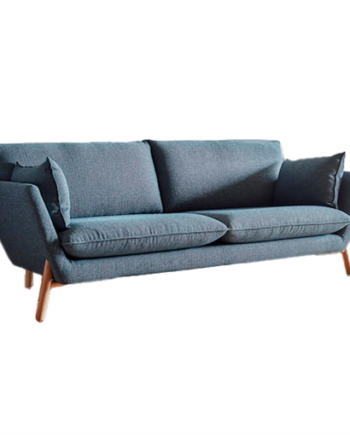 Freja 3-Personers Sofa i Blå – Skandinavisk Stil og Komfort