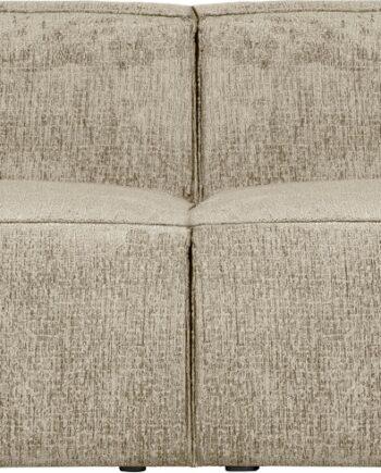 Cremefarvet Velvet Sofa til 4 personer - Woood Bean tilbud!