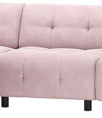 Elegant Lyserød Chaiselong Sofa – Stilfuld Komfort til Hjemmet