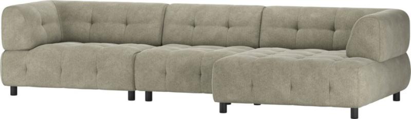 Elegant Grøn Chenille Chaiselong – Perfekt til Hygge!