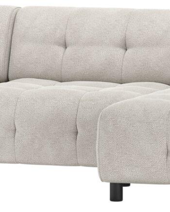 Elegant lysegrå chaiselongsofa fra WOOOD til stuen