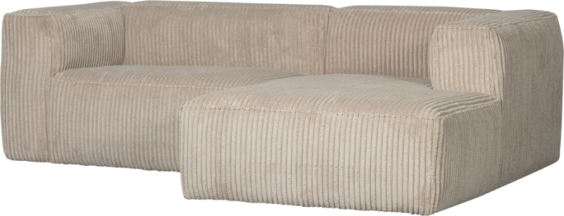 Fløjl Chaiselong Sofa - Højrevendt 254 cm til Dit Hjem
