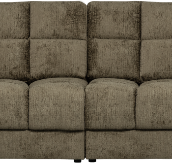 Elegant grøn velour sofa til 4 - WOOOD på tilbud!