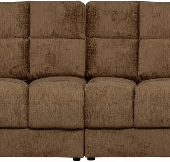 Elegant 4-Personers Velour Sofa i Messing - WOOOD Tilbud!