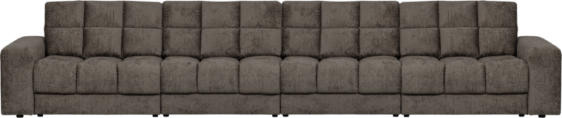 Elegant grå velour sofa til 4 - Fantastisk udsalg!